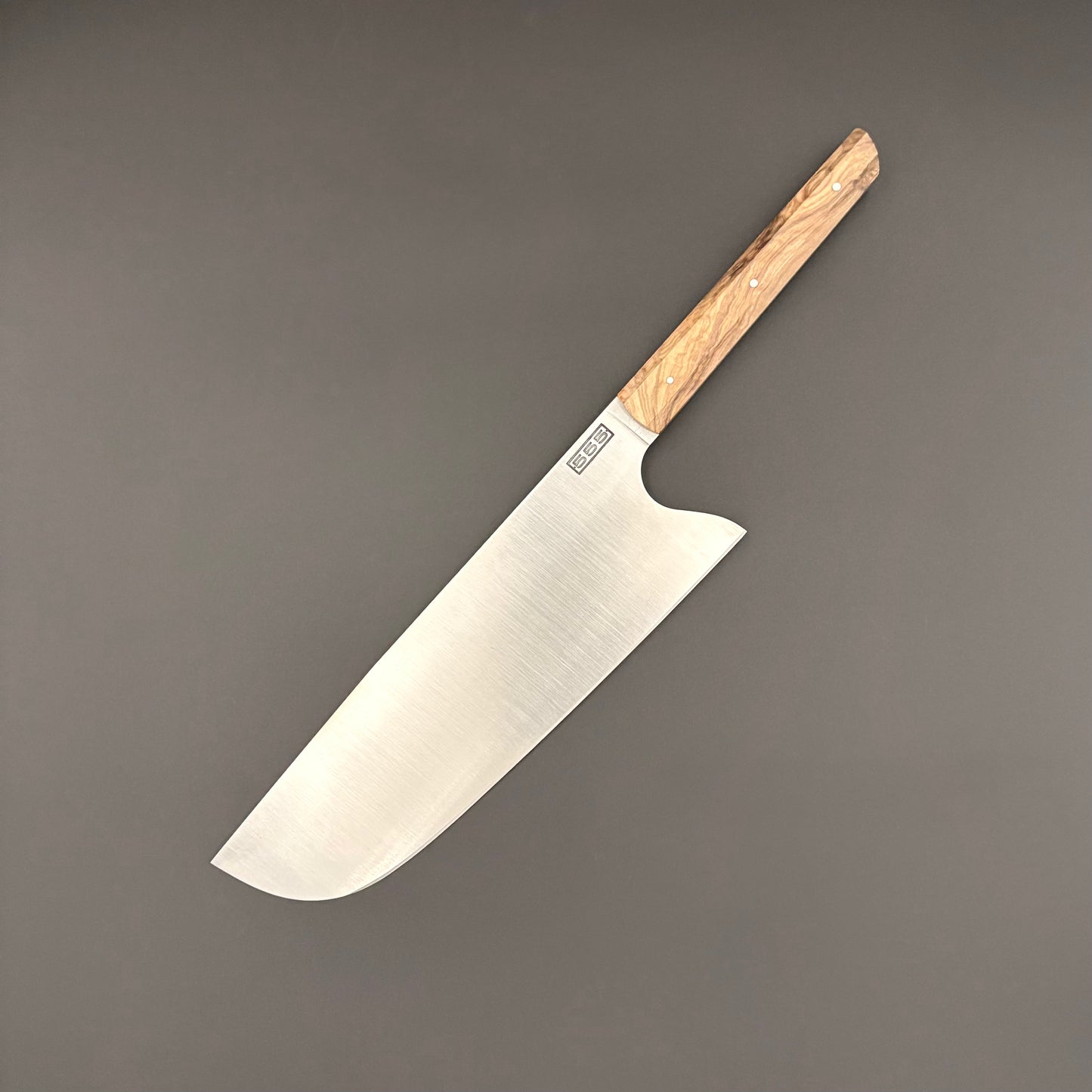 Titan, couteau de cuisine artisanal à lame large en acier inoxydable X46Cr13
