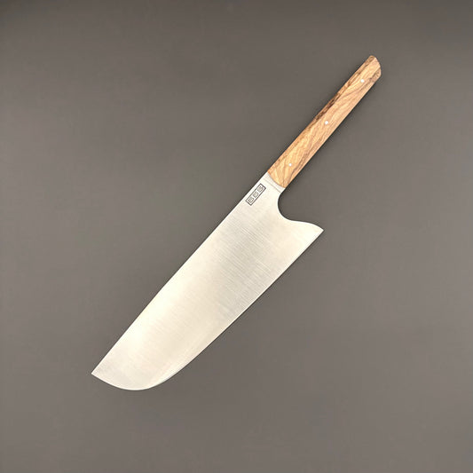Titan, couteau de cuisine artisanal à lame large en acier inoxydable X46Cr13